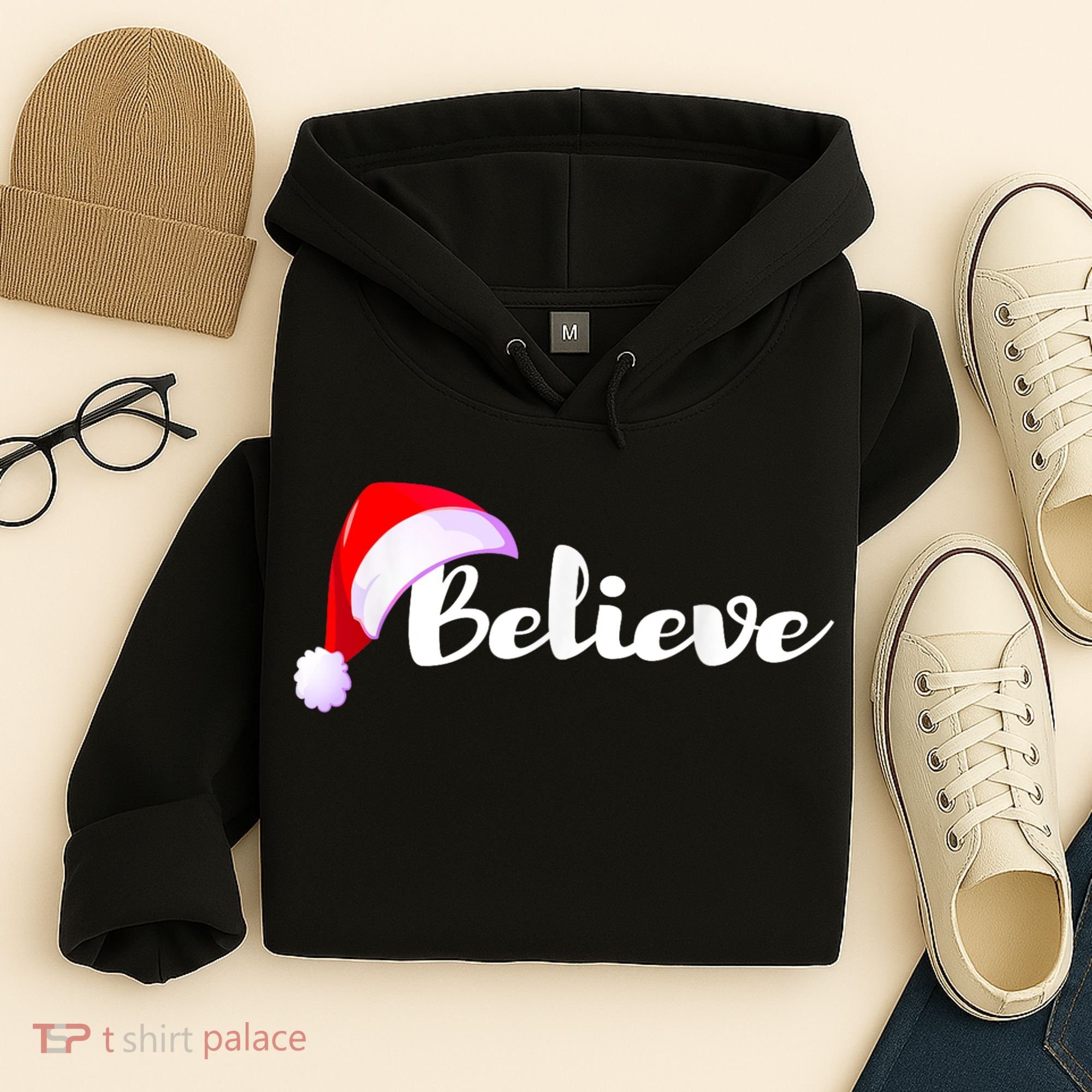 Christmas Holidays Believe Santa Claus Hoodie
