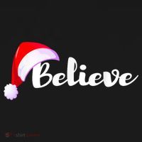 Christmas Holidays Believe Santa Claus Apron thumb 3