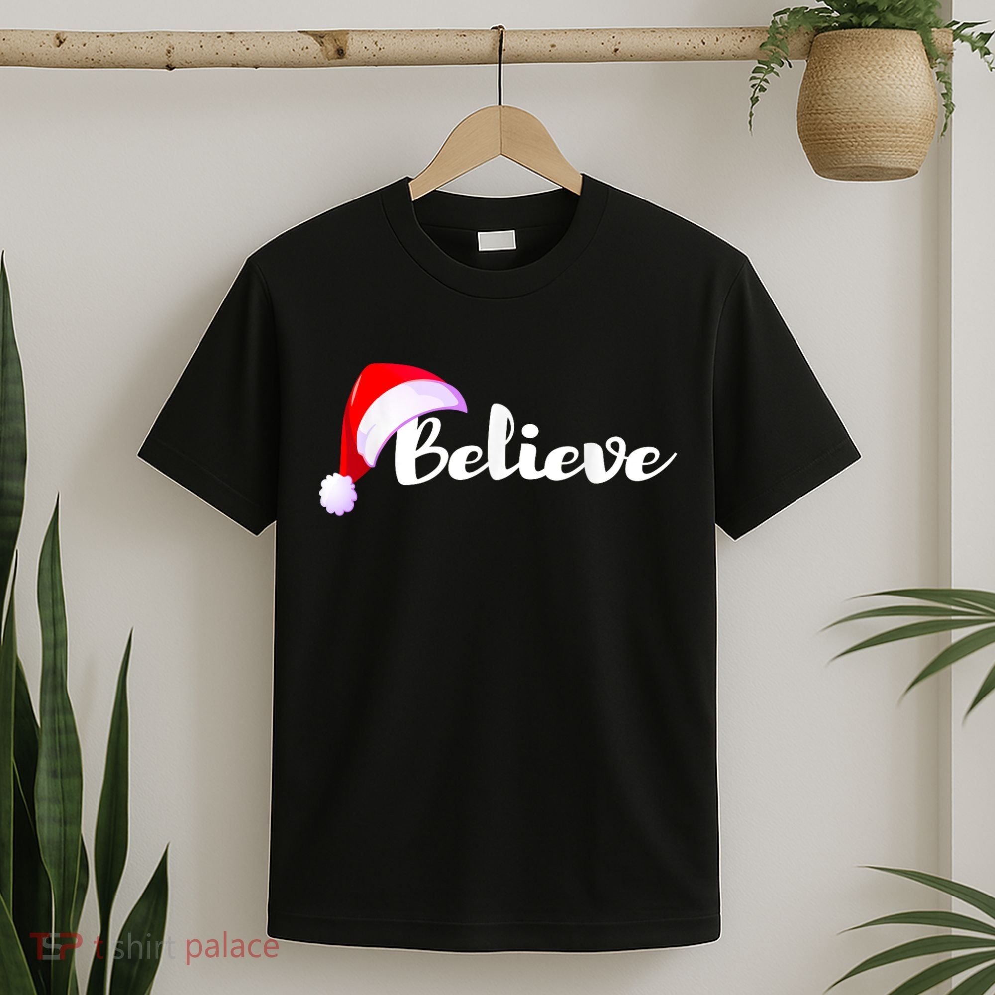 Christmas Holidays Believe Santa Claus T-Shirt