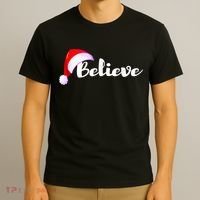 Christmas Holidays Believe Santa Claus T-Shirt thumb 3