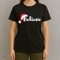 Christmas Holidays Believe Santa Claus T-Shirt thumb 4