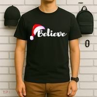 Christmas Holidays Believe Santa Claus T-Shirt thumb 6