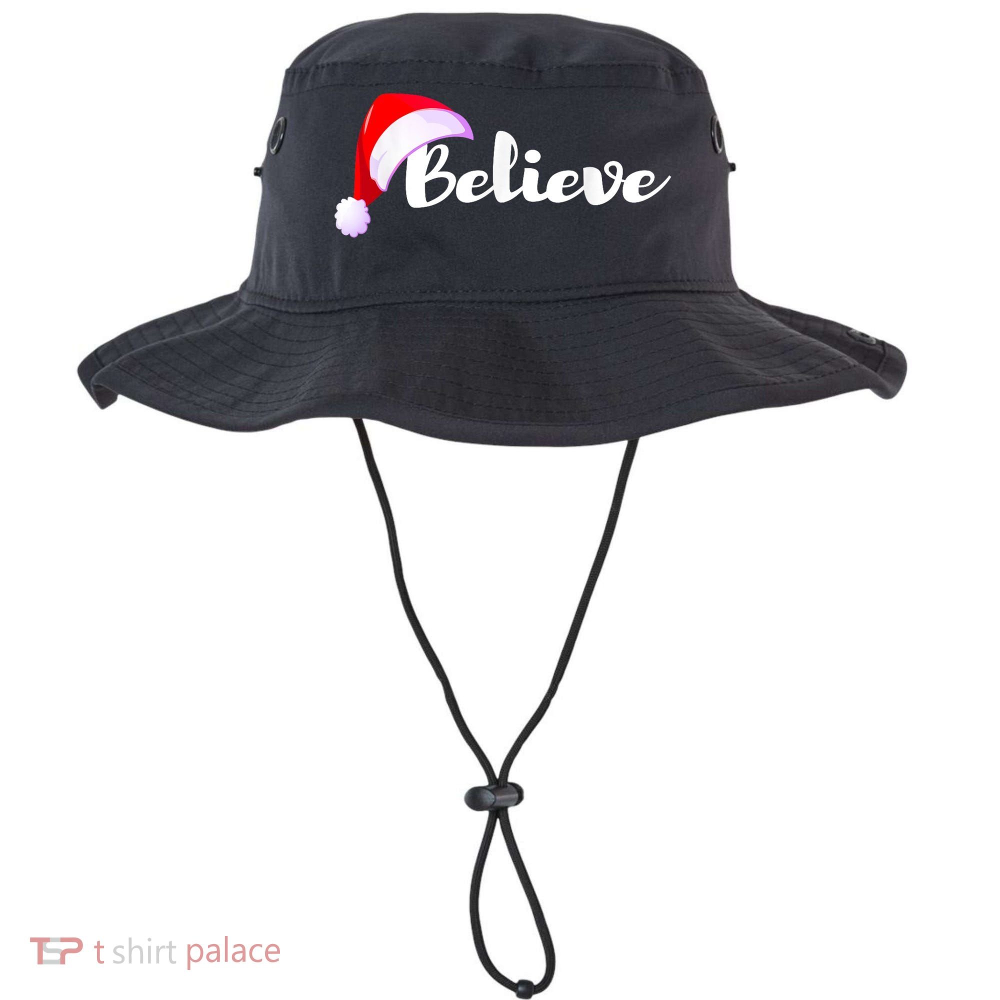 Christmas Holidays Believe Santa Claus Bucket Hat