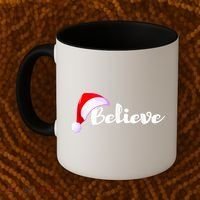Christmas Holidays Believe Santa Claus Coffee Mug thumb 2