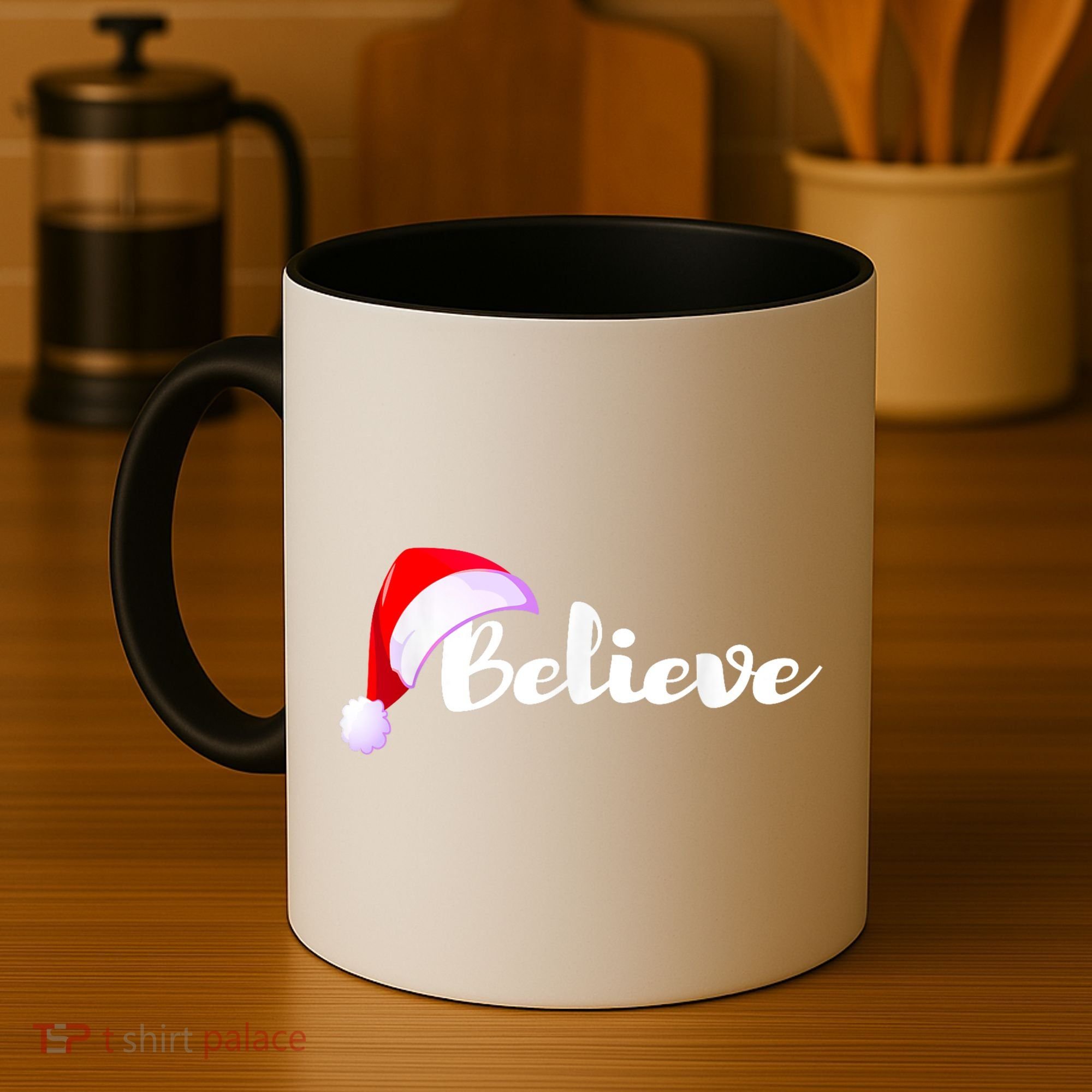 Christmas Holidays Believe Santa Claus Coffee Mug