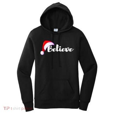 Christmas Holidays Believe Santa Claus Women's Hoodie