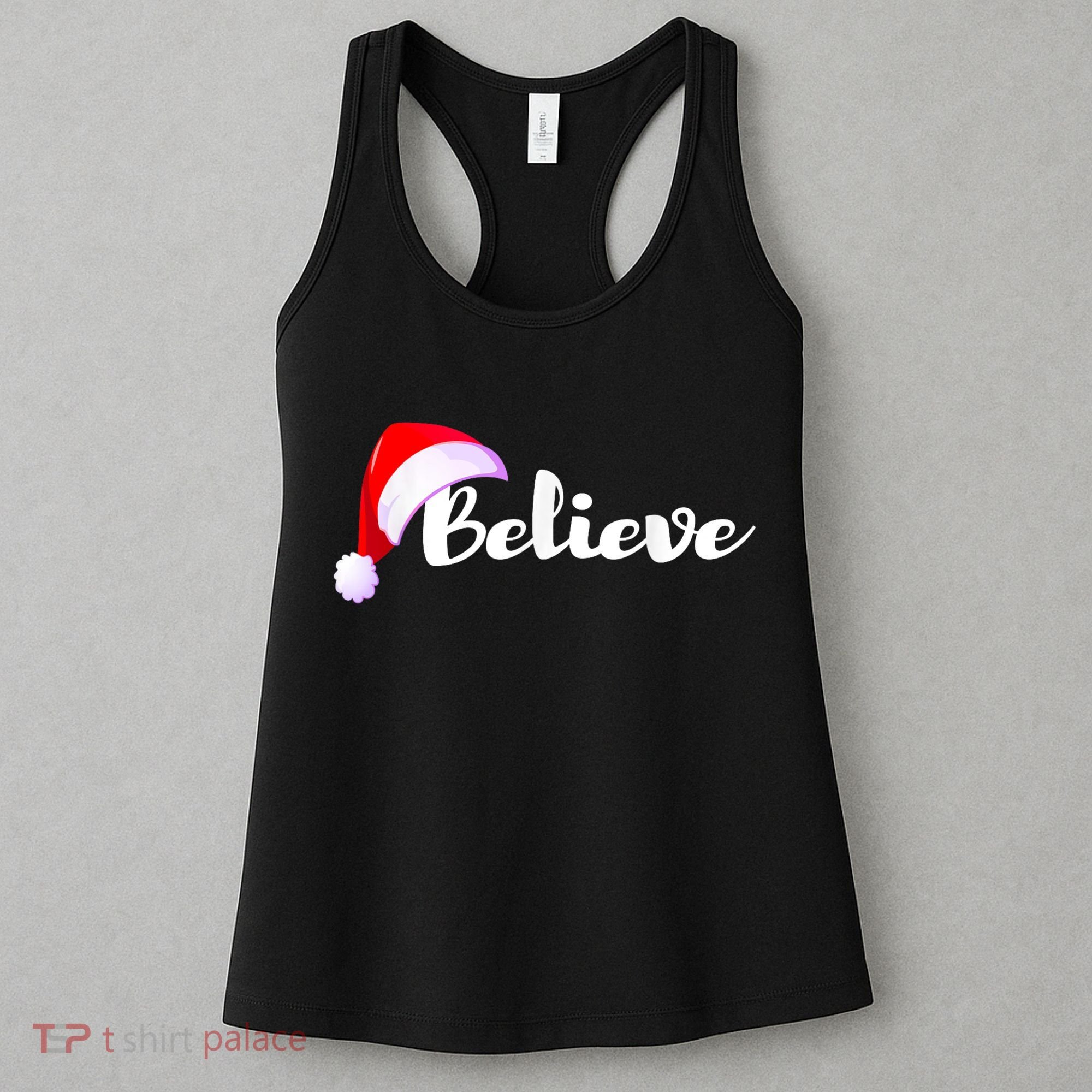 Christmas Holidays Believe Santa Claus Women's Tank Top