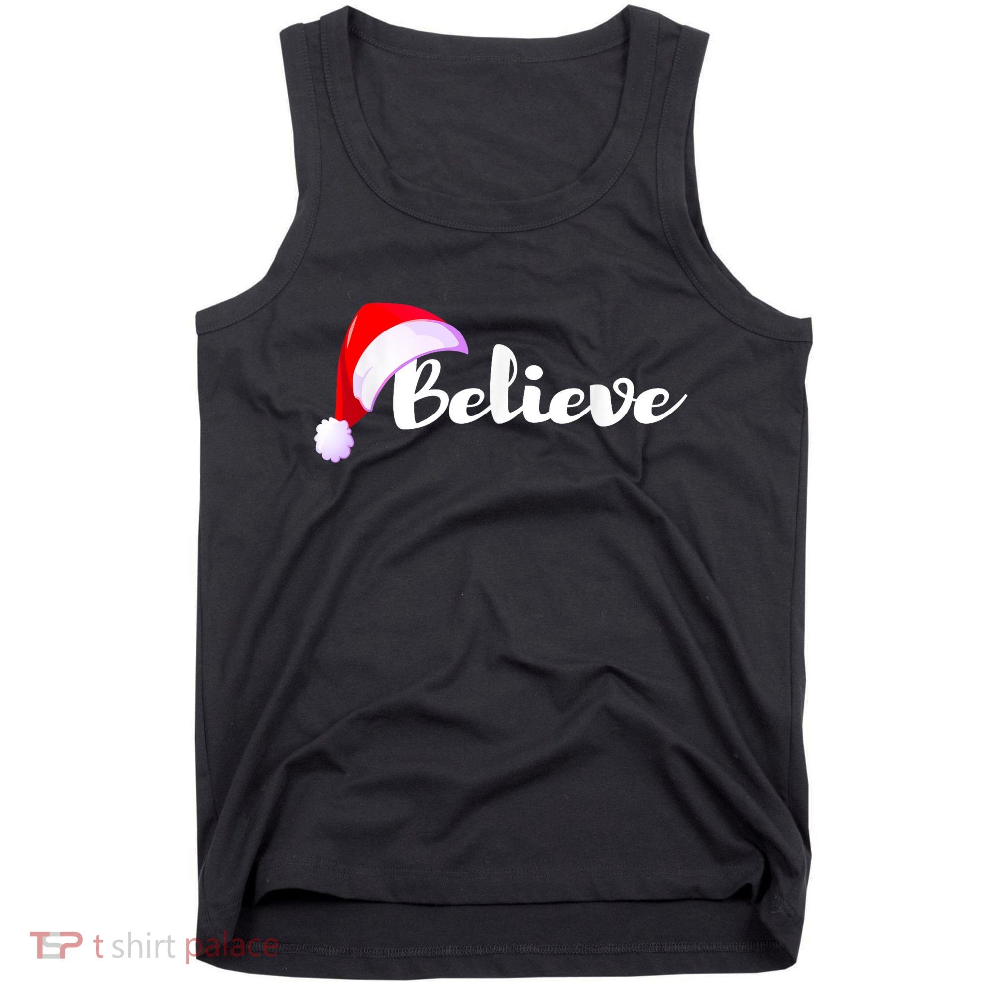 Christmas Holidays Believe Santa Claus Tank Top