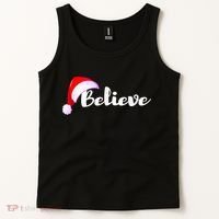 Christmas Holidays Believe Santa Claus Tank Top thumb 2