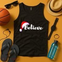 Christmas Holidays Believe Santa Claus Tank Top thumb 4