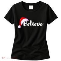 Christmas Holidays Believe Santa Claus Women's T-Shirt thumb 0