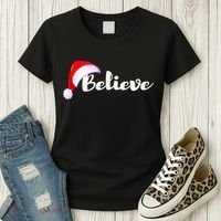 Christmas Holidays Believe Santa Claus Women's T-Shirt thumb 3