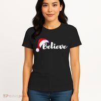 Christmas Holidays Believe Santa Claus Women's T-Shirt thumb 4