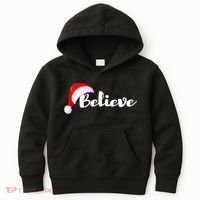 Christmas Holidays Believe Santa Claus Kids Hoodie thumb 0