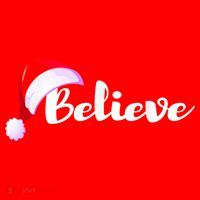 Christmas Holidays Believe Santa Claus Santa Hat thumb 1