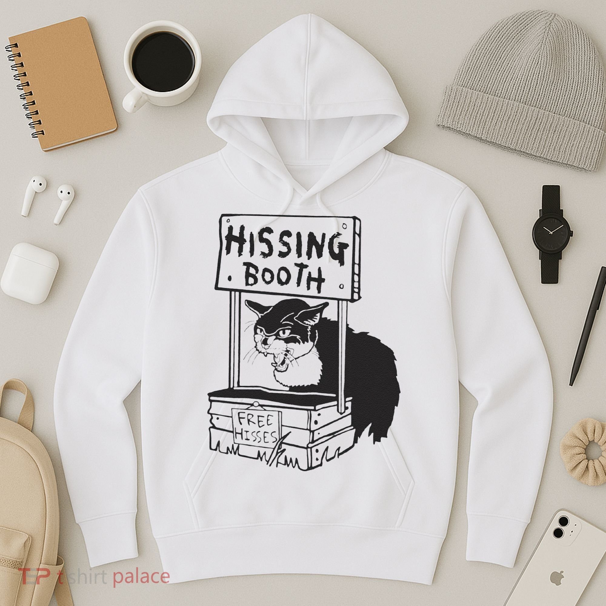 Cat Hissing Booth Free Hisses Hoodie