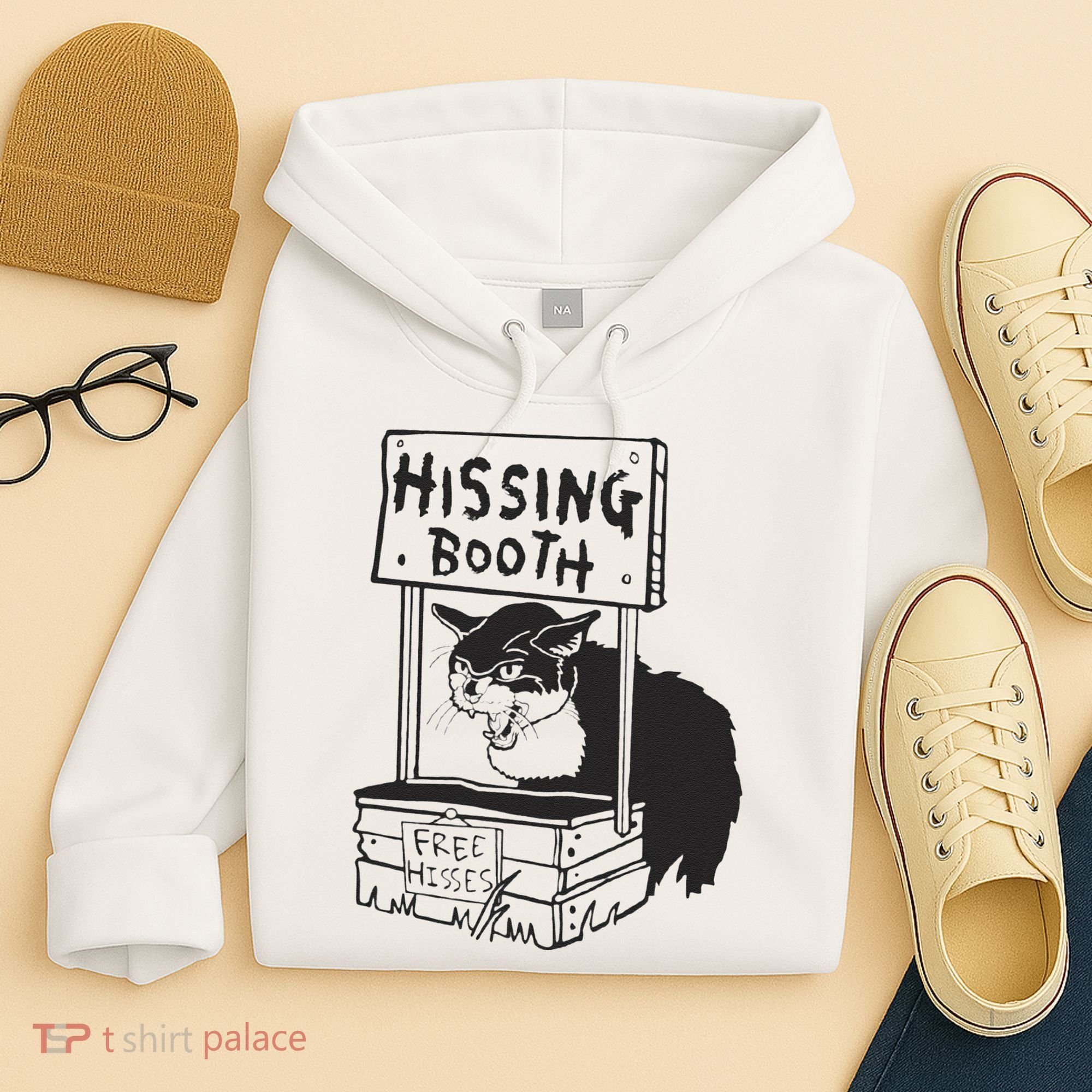 Cat Hissing Booth Free Hisses Hoodie