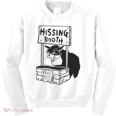 Cat Hissing Booth Free Hisses Kids Sweatshirt
