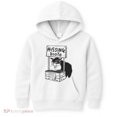 Cat Hissing Booth Free Hisses Kids Hoodie