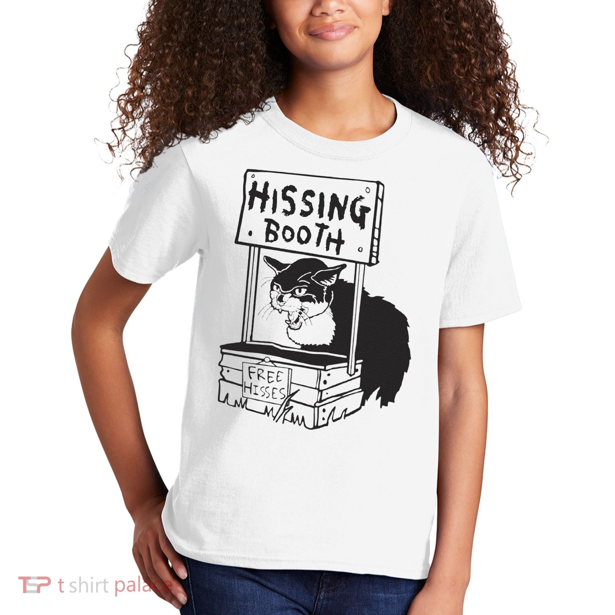 Cat Hissing Booth Free Hisses Kids T-Shirt