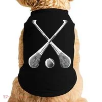 Crossed Hurling Bats Doggie Tank thumb 0