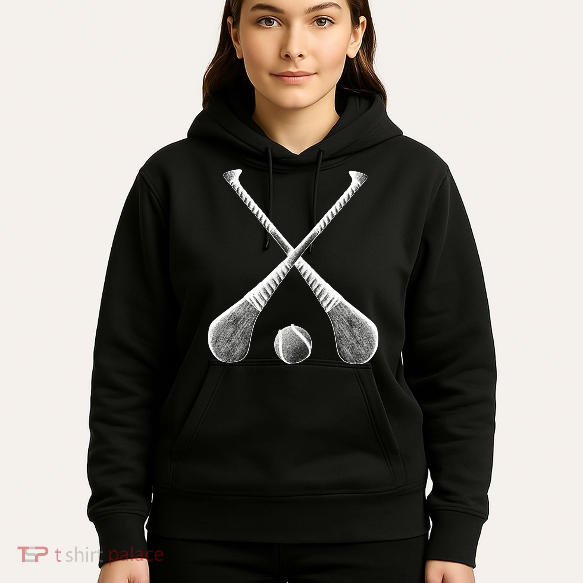 Crossed Hurling Bats Hoodie