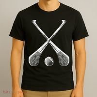 Crossed Hurling Bats T-Shirt thumb 3