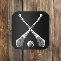 Crossed Hurling Bats Coaster thumb 0