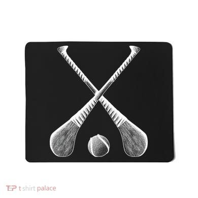 Crossed Hurling Bats Mousepad