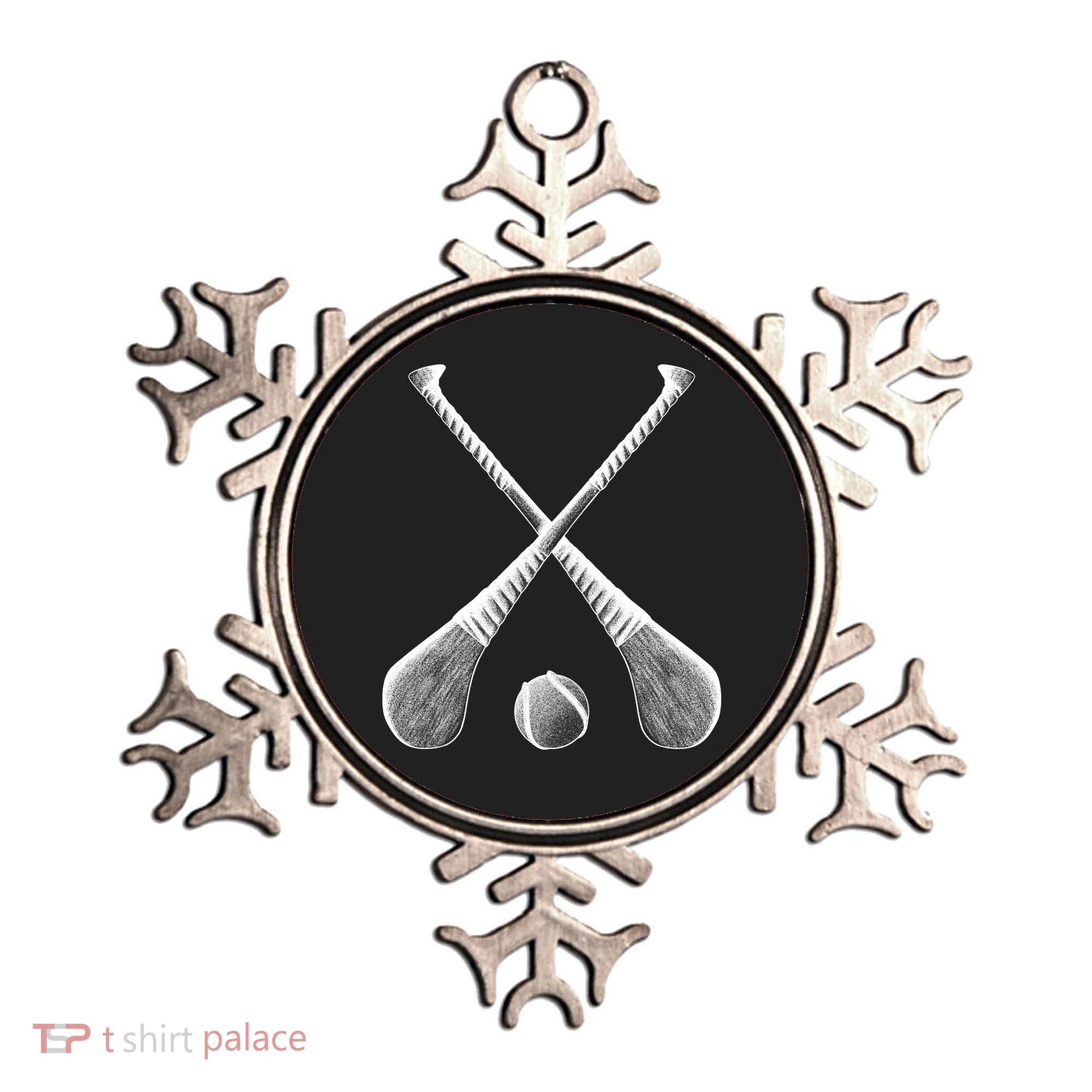 Crossed Hurling Bats Ornament