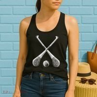 Crossed Hurling Bats Women's Tank Top thumb 2