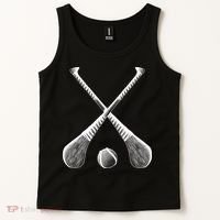 Crossed Hurling Bats Tank Top thumb 2