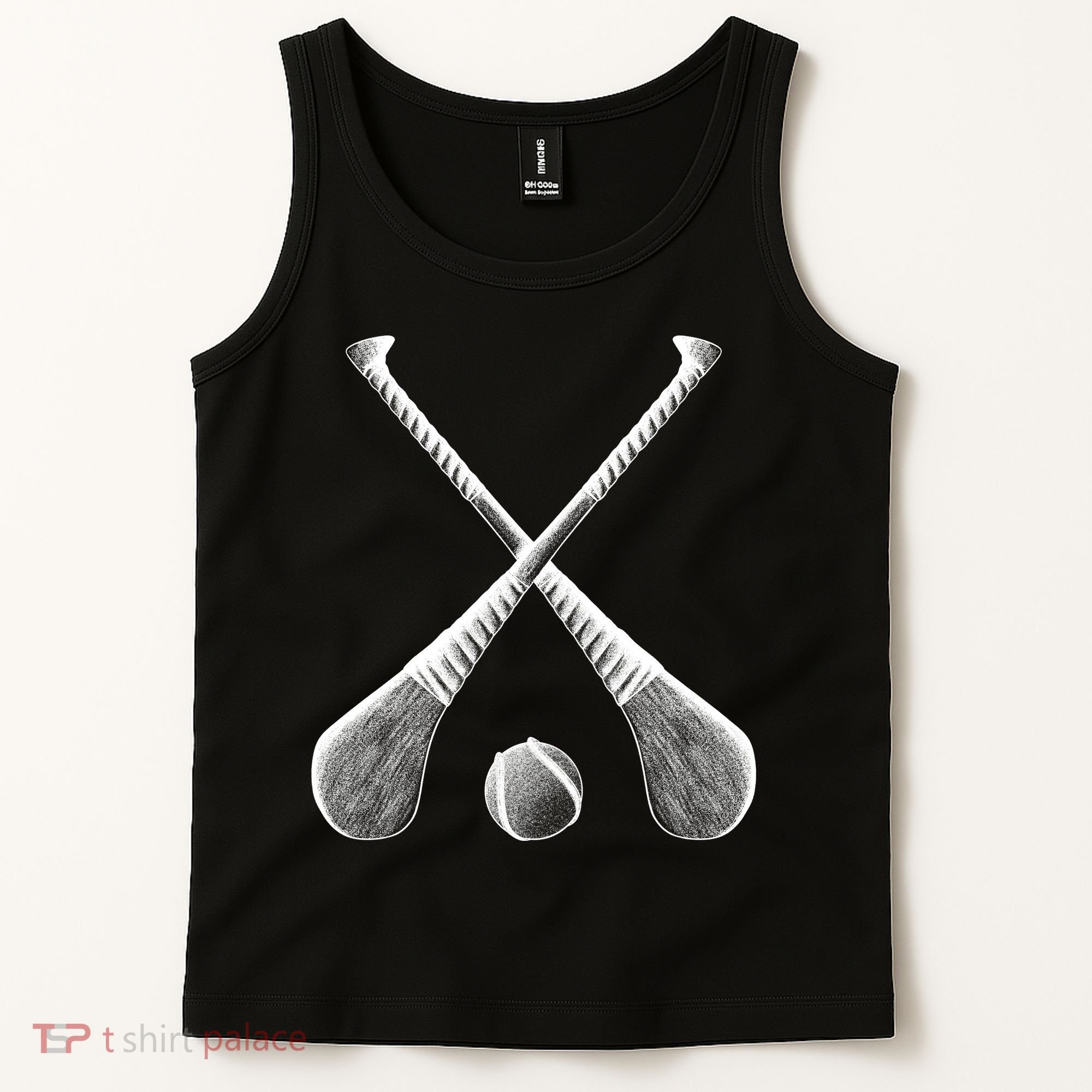 Crossed Hurling Bats Tank Top