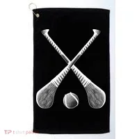Crossed Hurling Bats Golf Towel thumb 0