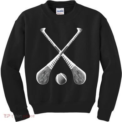 Crossed Hurling Bats Kids Sweatshirt