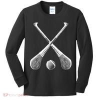Crossed Hurling Bats Kids Long Sleeve Shirt thumb 0