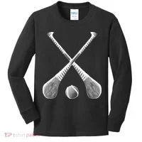 Crossed Hurling Bats Kids Long Sleeve Shirt thumb 0