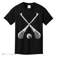 Crossed Hurling Bats Kids T-Shirt thumb 0