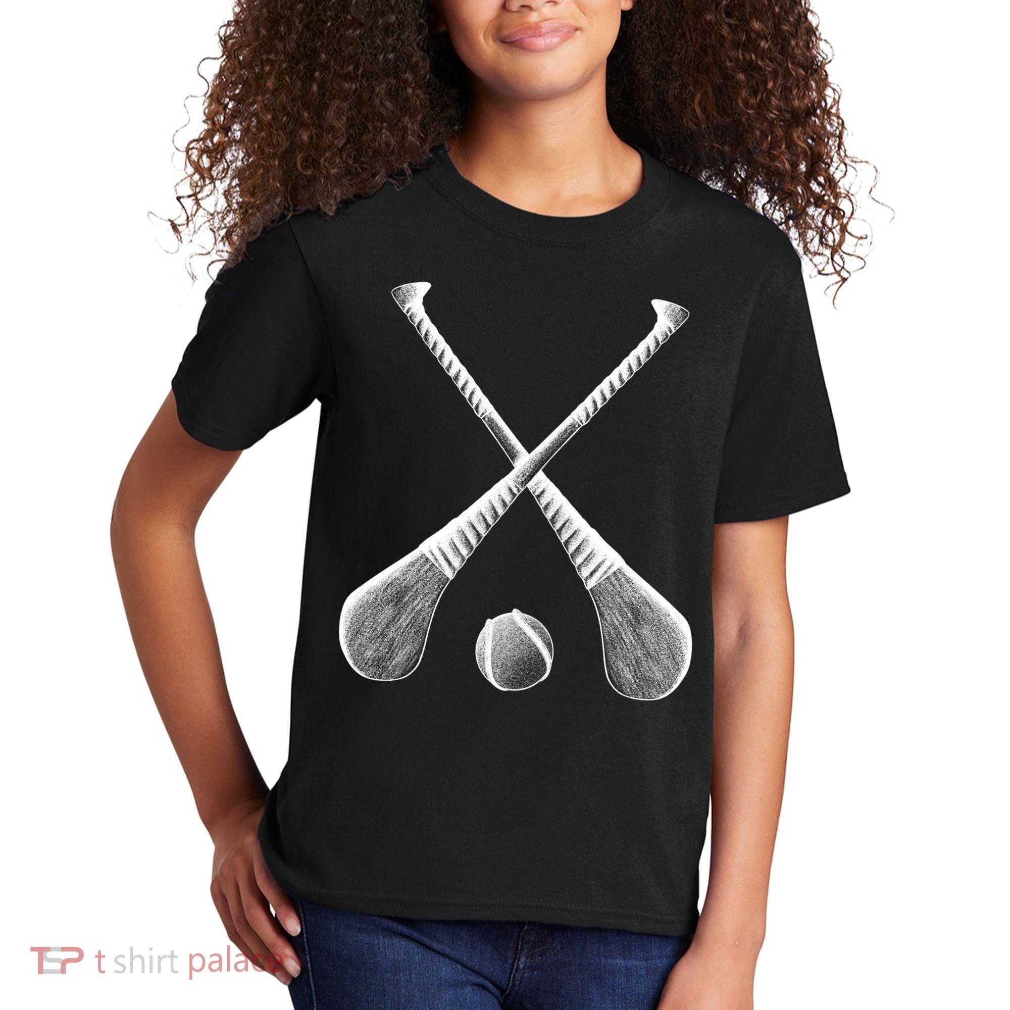 Crossed Hurling Bats Kids T-Shirt