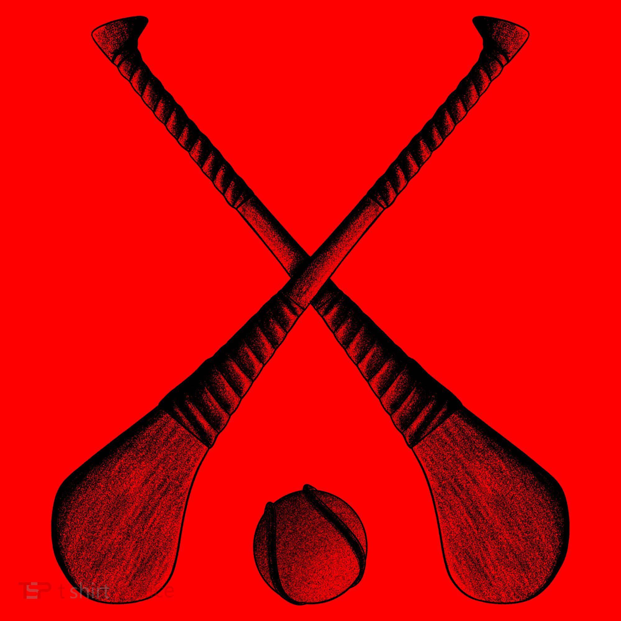 Crossed Hurling Bats Santa Hat