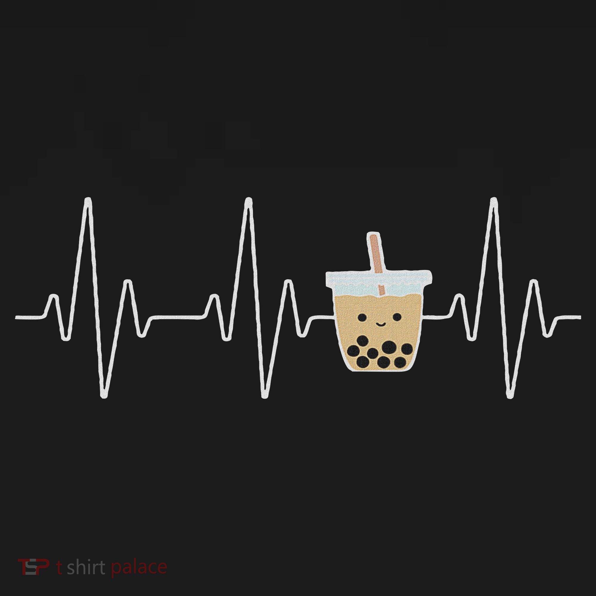 Cute Heartbeat Bubble Tea Boba Milk Tea Kawaii Gift Idea Sweatshirt