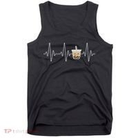 Cute Heartbeat Bubble Tea Boba Milk Tea Kawaii Gift Idea Tank Top thumb 0