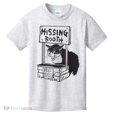Cat Hissing Booth Free Hisses Kids T-Shirt