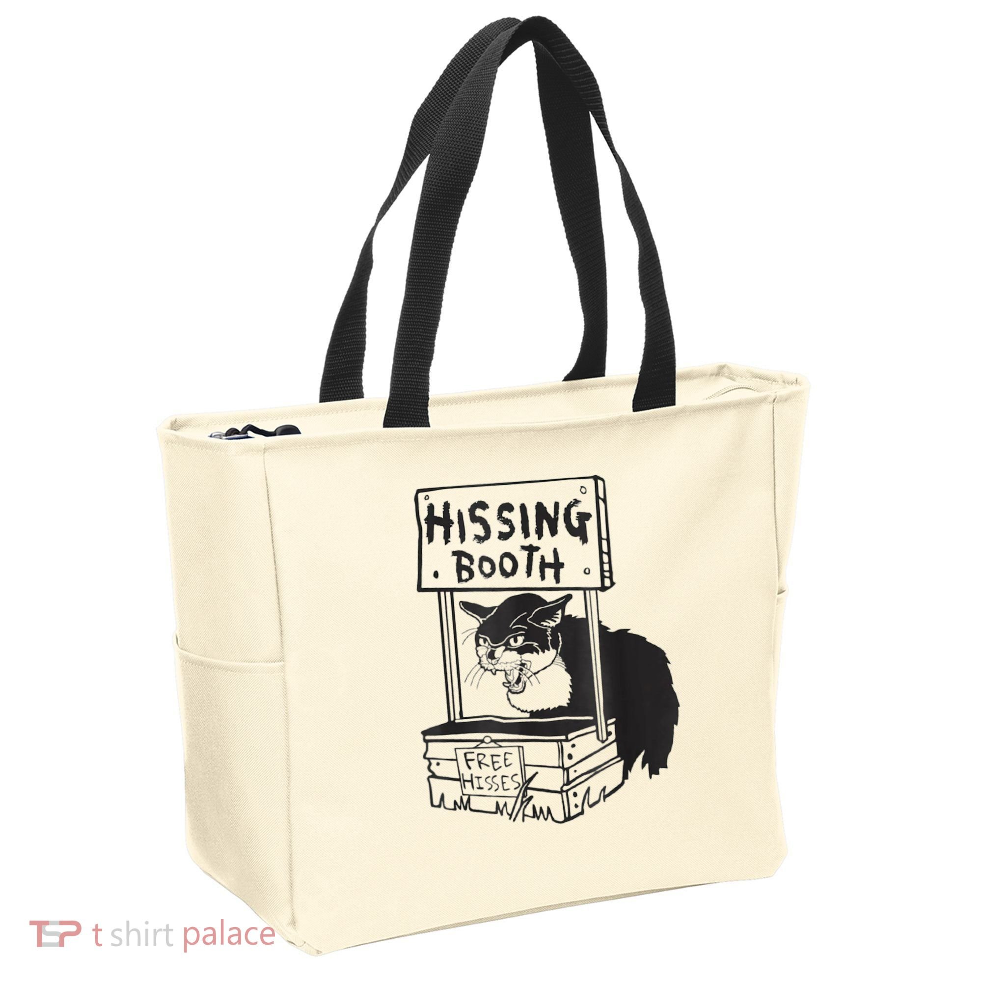 Cat Hissing Booth Free Hisses Tote Bag