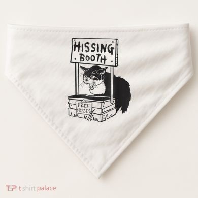 Cat Hissing Booth Free Hisses USA-Made Doggie Bandana