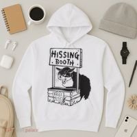 Cat Hissing Booth Free Hisses Hoodie thumb 3