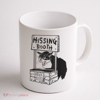 Cat Hissing Booth Free Hisses Coffee Mug back