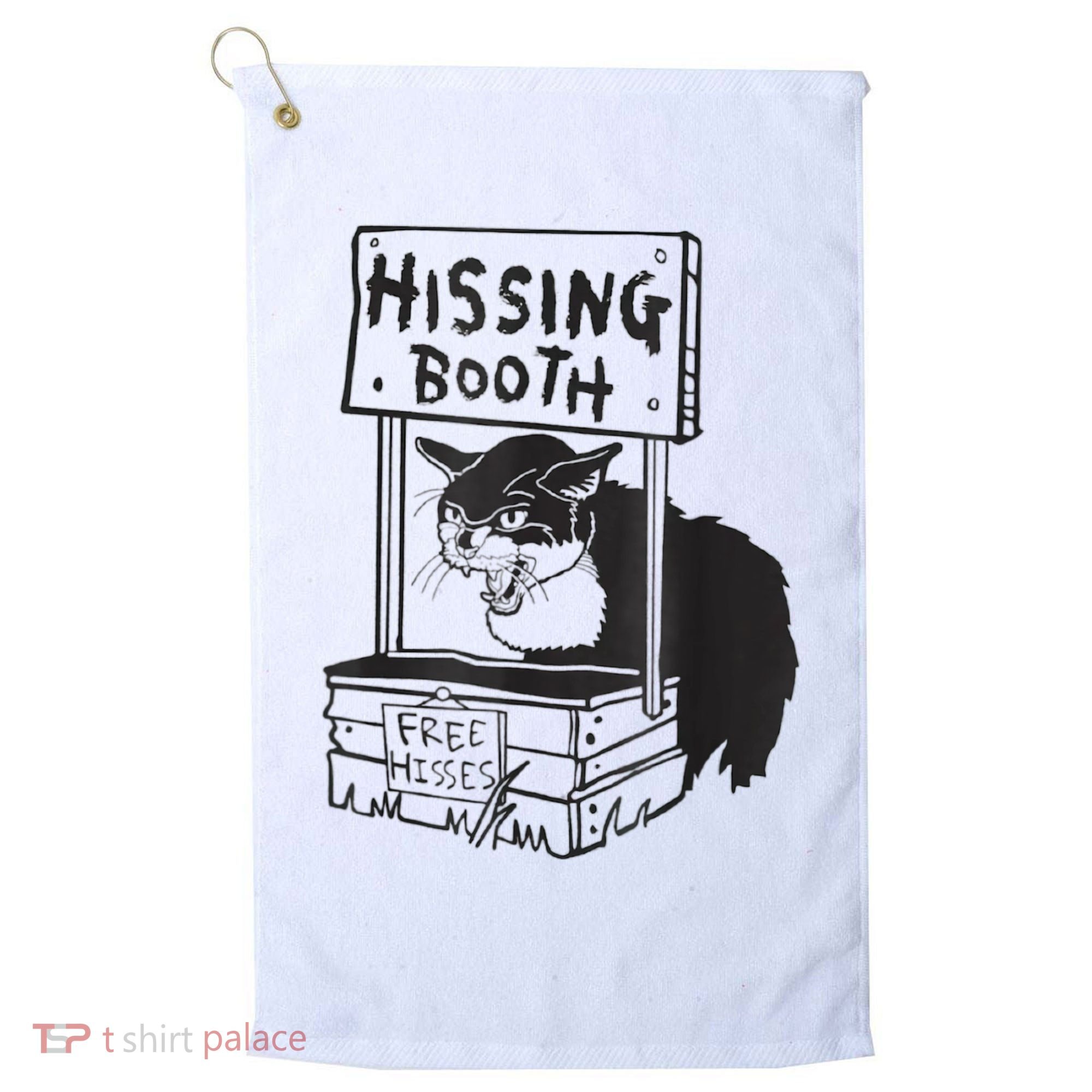 Cat Hissing Booth Free Hisses Golf Towel