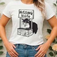 Cat Hissing Booth Free Hisses Women's T-Shirt thumb 2