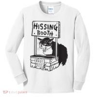 Cat Hissing Booth Free Hisses Kids Long Sleeve Shirt thumb 0